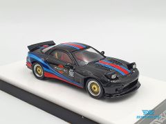 Xe Mô Hình Mazda RX-7 1:64 Time Micro ( Martini Đen )