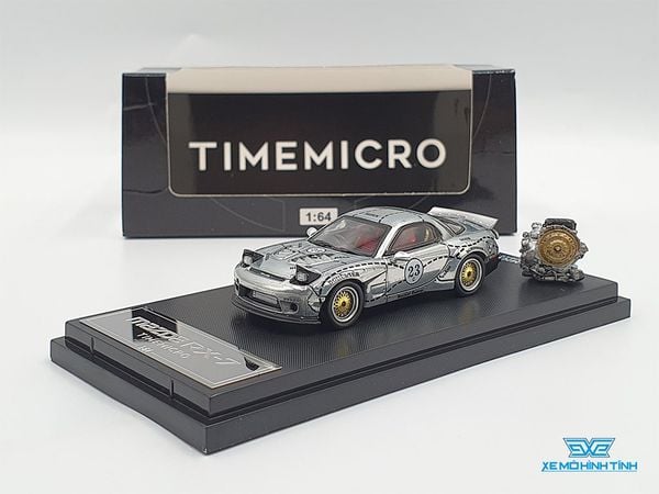 Xe Mô Hình Mazda RX-7 1:64 Time Micro ( Crom )
