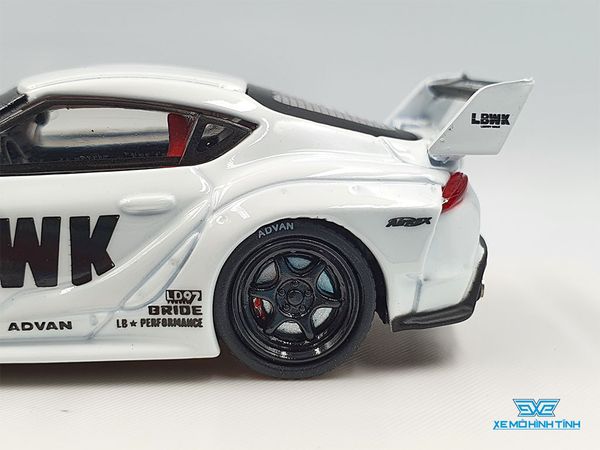 Xe Mô Hình Toyota Supra LBWK 1:64 Time Model ( Trắng )