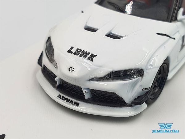 Xe Mô Hình Toyota Supra LBWK 1:64 Time Model ( Trắng )