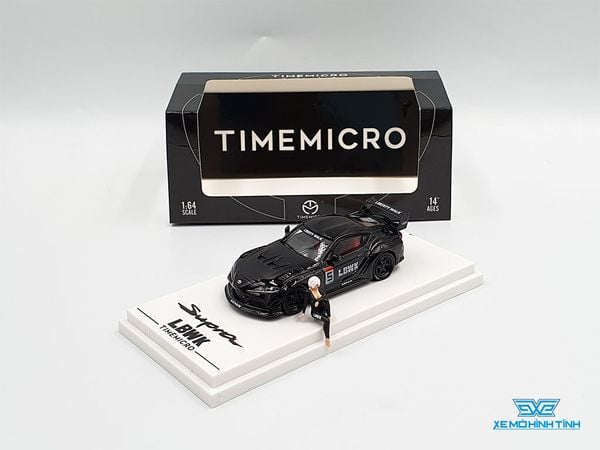 Xe Mô Hình Toyota Supra LBWK 1:64 Time Micro ( Đen )