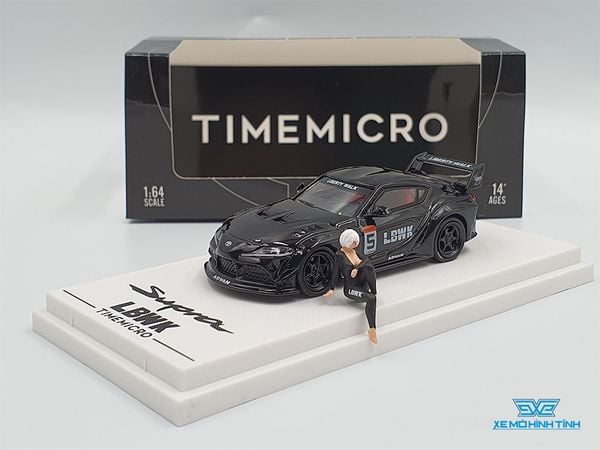 Xe Mô Hình Toyota Supra LBWK 1:64 Time Micro ( Đen )