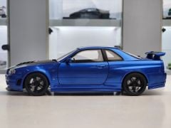 Xe Mô Hình NISMO R34 GT-R Z-tune 1:18 AUTOart ( BAYSIDE BLUE W/ CARBON BONN... )