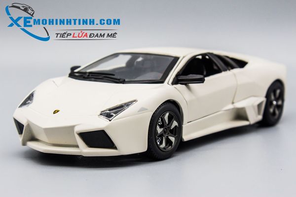 Xe Mô Hình Lamborghini Reventon 1:24 Bburago (Trắng)