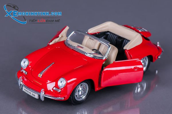 XE MÔ HÌNH PORSCHE 356B 1:24 WELLY (ĐỎ)