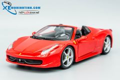 Xe Mô Hình Ferrari 458 Spider 1:24 Bburago (Đỏ)