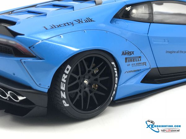 Lamborghini Huracan Liberty Walk LB-WORKS Autoart 1:18 (Xanh)