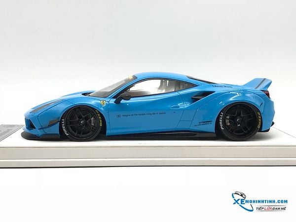 J01-05 MH 1:18 JEC FERRARI 488 LB WALKS (BABY BLUE) - DA