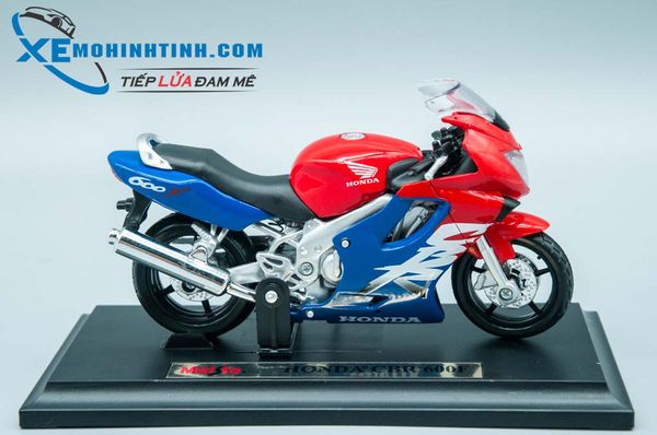 XE MÔ HÌNH HONDA CBR 600F 1:18 MAISTO (ĐỎ XANH)