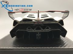 XE MÔ HÌNH LAMBORGHINI VENENO 1:18 FRONTIART (TRẮNG)