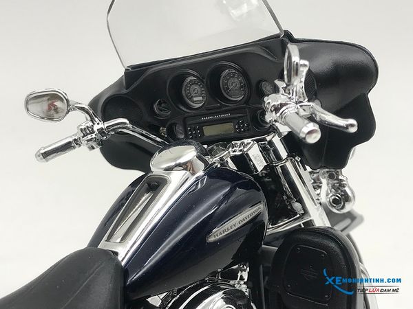 XE MÔ HÌNH Harley Davidson FLHTK Electra Glide Ultra Limited 2013 1:12 Maisto ( Xanh )