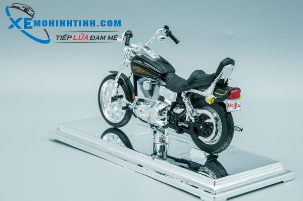 XE MÔ HÌNH HARLEY DAVIDSON 1997 FXDWG Dyna Wide Glide 1:18 MAISTO (ĐEN)