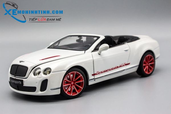 XE MÔ HÌNH BENTLEY CONTINENTAL ISR 1:24 MZ (TRẮNG)