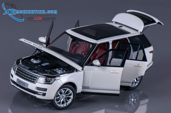 XE MÔ HÌNH RANGE ROVER AUTOBIOGRAPHY 1:18 GTAUTOS ( TRẮNG LỖI )