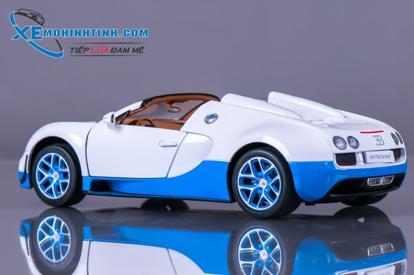 XE MÔ HÌNH BUGATTI VEYRON GRAND SPORT VITESSE 1:18 RASTAR (TRẮNG)