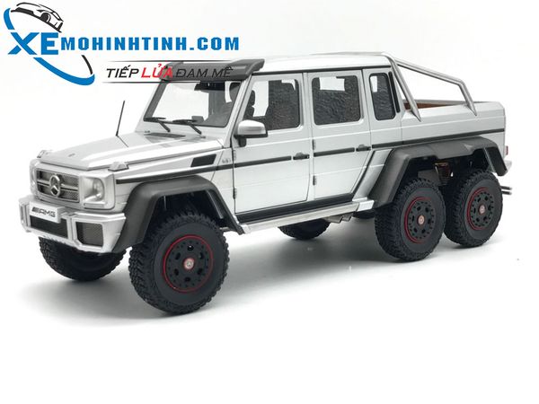 XE MÔ HÌNH MERCEDES BENZ G63 6×6 AMG 1:18 AUTOART (BẠC)