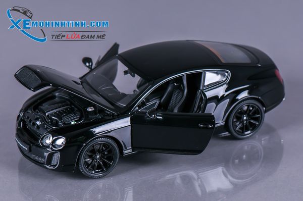 XE MÔ HÌNH BENTLEY CONTINENTAL 1:24 WELLY (ĐEN)