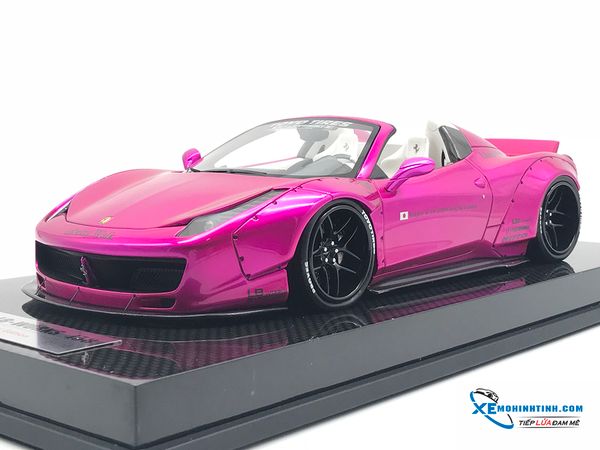 Ferrari 458 LB Roadster Liberty Walk 1:18 (Hồng)