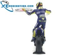 XE MÔ HÌNH YAMAHA YZR R1 VALENTINO ROSSI MOTOGP DONINGTON 2005 + FIGURE 1:12 MINICHAMPS (XANH DƯƠNG #46)