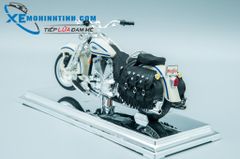 XE MÔ HÌNH HARLEY DAVIDSON 1997 FLSTS Heritage Springer 1:18 MAISTO (TRẮNG XANH)