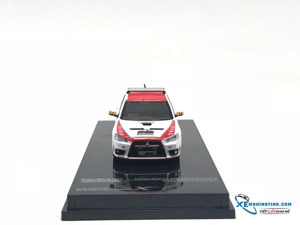 Mitsubishi Lancer Evo X Pikes Peak Safety Car 1:64 Tarmac Works ( Trắng Đỏ )