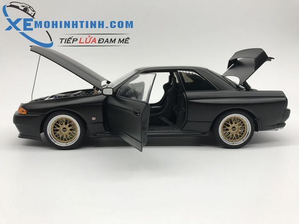 1:18 AUTOART NISSAN SKYLINE GT-R (R32) V-SPEC II TUNED VERSION (ĐEN NHÁM)