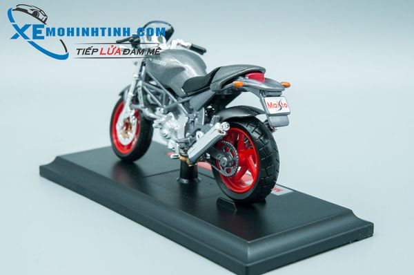 XE MÔ HÌNH DUCATI MONSTER S4 1:18 MAISTO (XÁM)