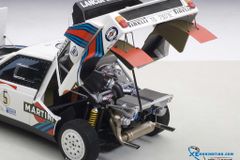 XE MÔ HÌNH LANCIA DELTA S4 ''MARTINI'' RALLY WINNER ARGENTINA 1986 BIASION / SIVIERO #5 AUTOART 1/18