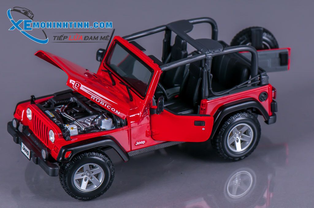 Xe Mô Hình Jeep Wrangler Rubicon 1:18 Maisto (Đỏ) – Shop Xe Mô Hình Tĩnh