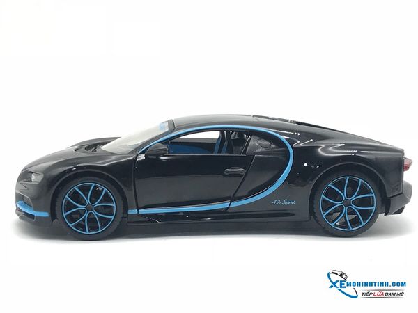 Xe Mô Hình Bugatti Chiron 1:24 Maisto ( Đen Xanh )