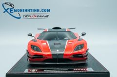 XE MÔ HÌNH KOENIGSEGG ONE:1 1:18 FRONTIART (ĐỎ CAM)