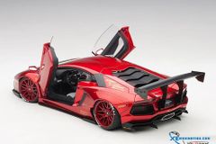 XE MÔ HÌNH LIBERTY WALK LB-WORKS LAMBORGHINI AVENTADOR (METALLIC RED) 1/18 AUTOART