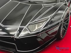 Lamborghini Aventador 1/18 Liberty Walks ( Đen sọc Bạc )