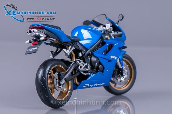 XE MÔ HÌNH TRIUMPH DAYTONA 675 1:10 WELLY (XANH)