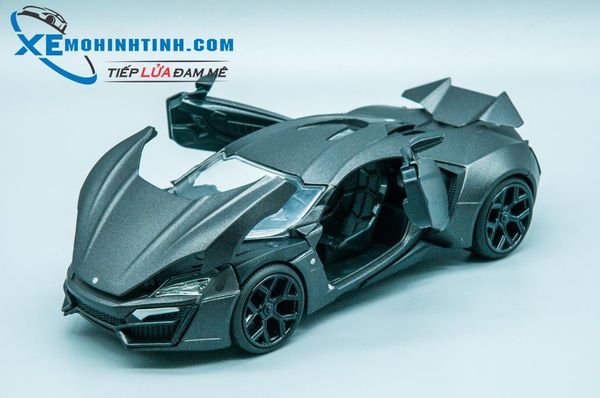 XE MÔ HÌNH LYKAN HYPERSPORT 1:24 JADA TOYS (ĐEN NHÁM)