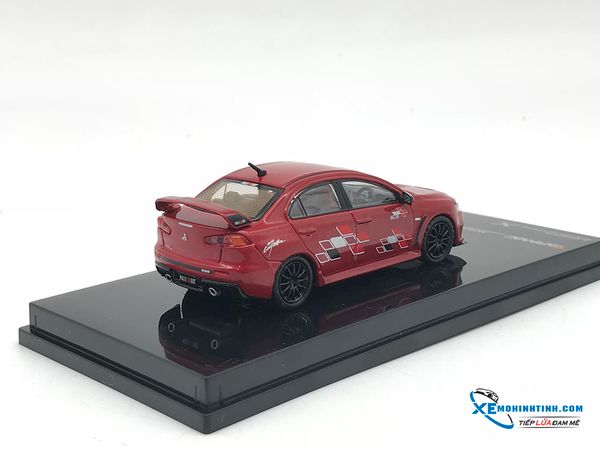 T64-004-RER MH 1:64 TARMAC WORKS MITSUBISHI EVO X - RALLIART EDITION (RED)