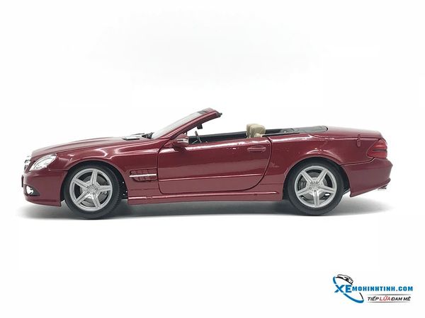 Mercedes-Benz SL 550 1:18 Maisto Đỏ Đô