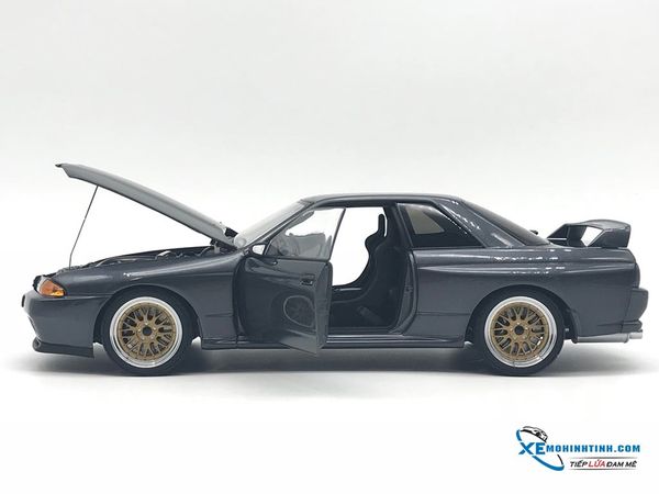 Nissan Skyline GT-R (R32) (Gun Grey Metallic) Wangan Midnight 1:18 ( Xám )