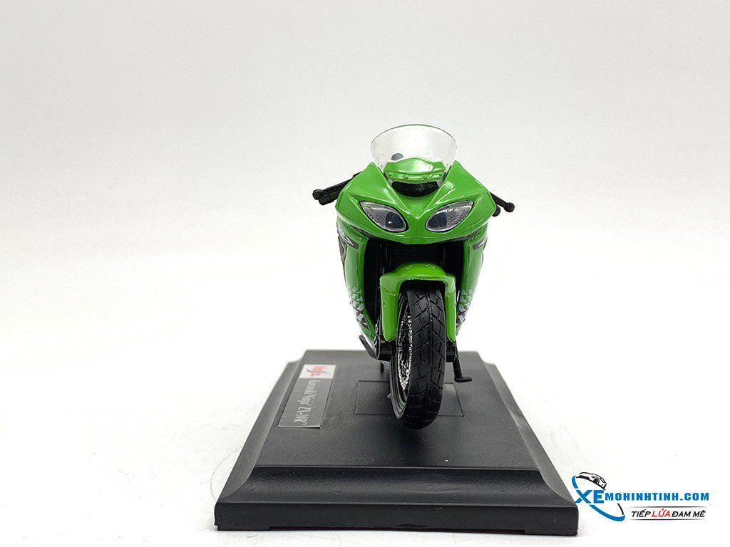Modèle Réduit Moto Kawasaki Ninja ZX-7R 1/18 Rouge - Marque Maisto, Occasion Très Bon état Avec Socle