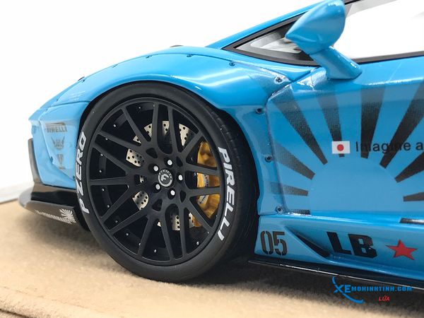 LB1864(BB-D) MH LB WALKS LAMBORGHINI AVENTADOR LP700-4 (BLUE-DA)