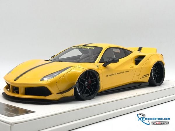 J01-03 MH 1:18 JEC FERRARI 488 LB WALKS (YELLOW) - DA