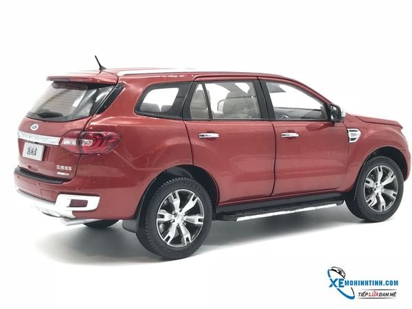 XE MÔ HÌNH FORD EVEREST TITANIUM 1:18 DEALER (ĐỎ ĐÔ)
