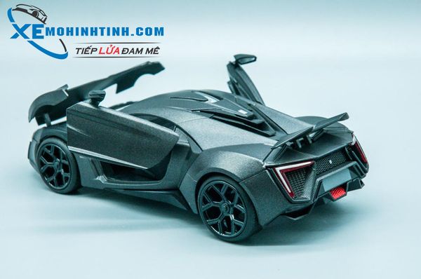 XE MÔ HÌNH LYKAN HYPERSPORT 1:24 JADA TOYS (ĐEN NHÁM)