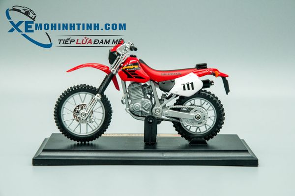 XE MÔ HÌNH HONDA XR400R 1:18 MAISTO (ĐỎ)