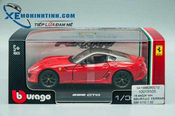 XE MÔ HÌNH FERRARI 599 GTO 1:32 BBURAGO (ĐỎ)