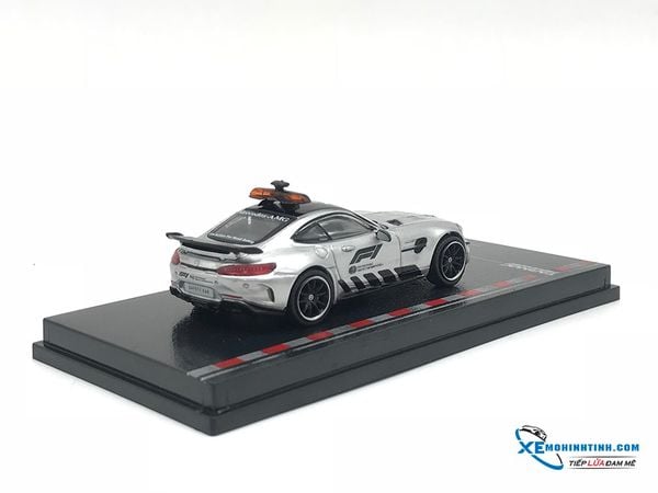 Xe Mô Hình Mercedes - AMG GT R Safety Car 1:64 Tarmac Works ( Bạc )