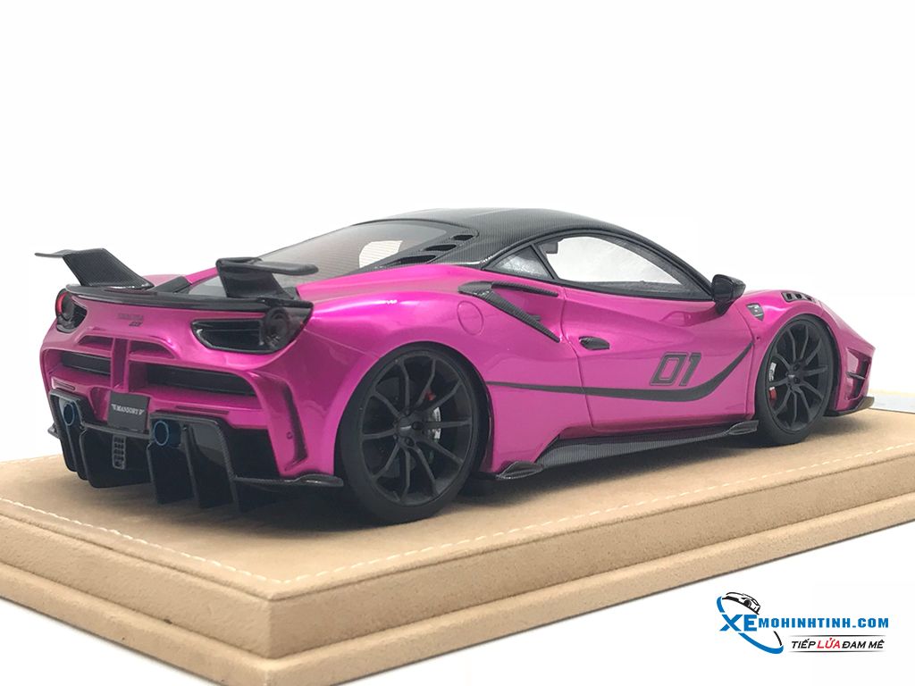 Ferrari 488 4XX Siracusa Mansory JUC 1:18 (Hồng) – Shop Xe