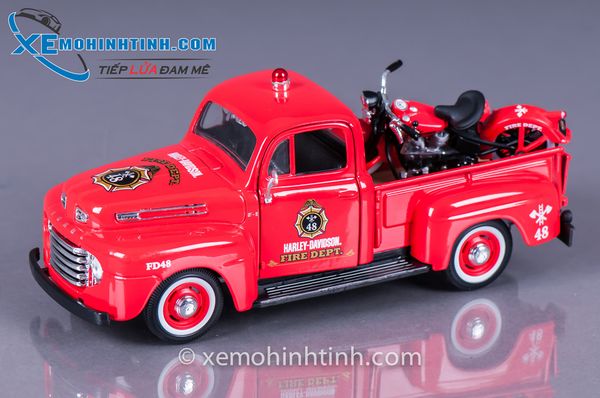 Xe Mô Hình Ford F-1 Pick Up 1936 El Knucklehead 1:24 Maisto (Đỏ)