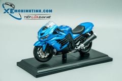 XE MÔ HÌNH KAWASAKI NINJA ZX-14 1:18 MAISTO (XANH DƯƠNG)