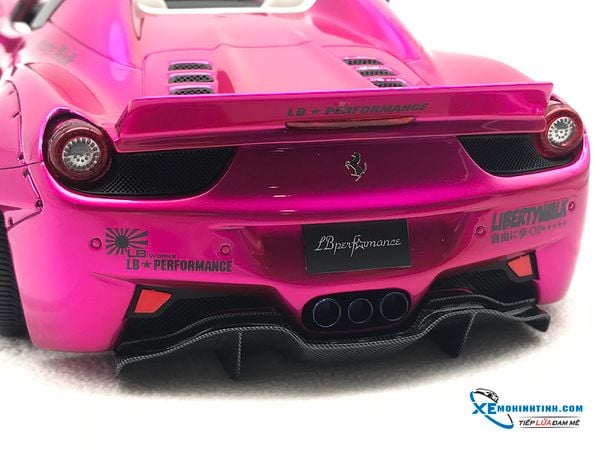 Ferrari 458 LB Roadster Liberty Walk 1:18 (Hồng)